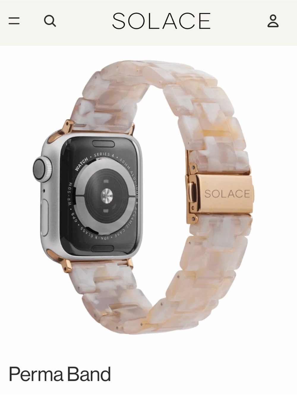 Solace Perma Apple Watch Band